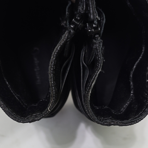 BareTraps Hensley Black 9M Lug Boots Stacked Heel - Picture 12 of 13